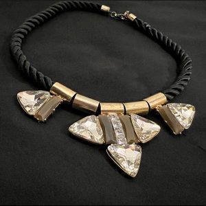 Gold Crystal Pendant Necklace